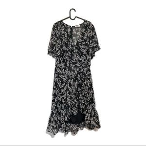 Calvin Klein - Floral Wrap Midi Dress